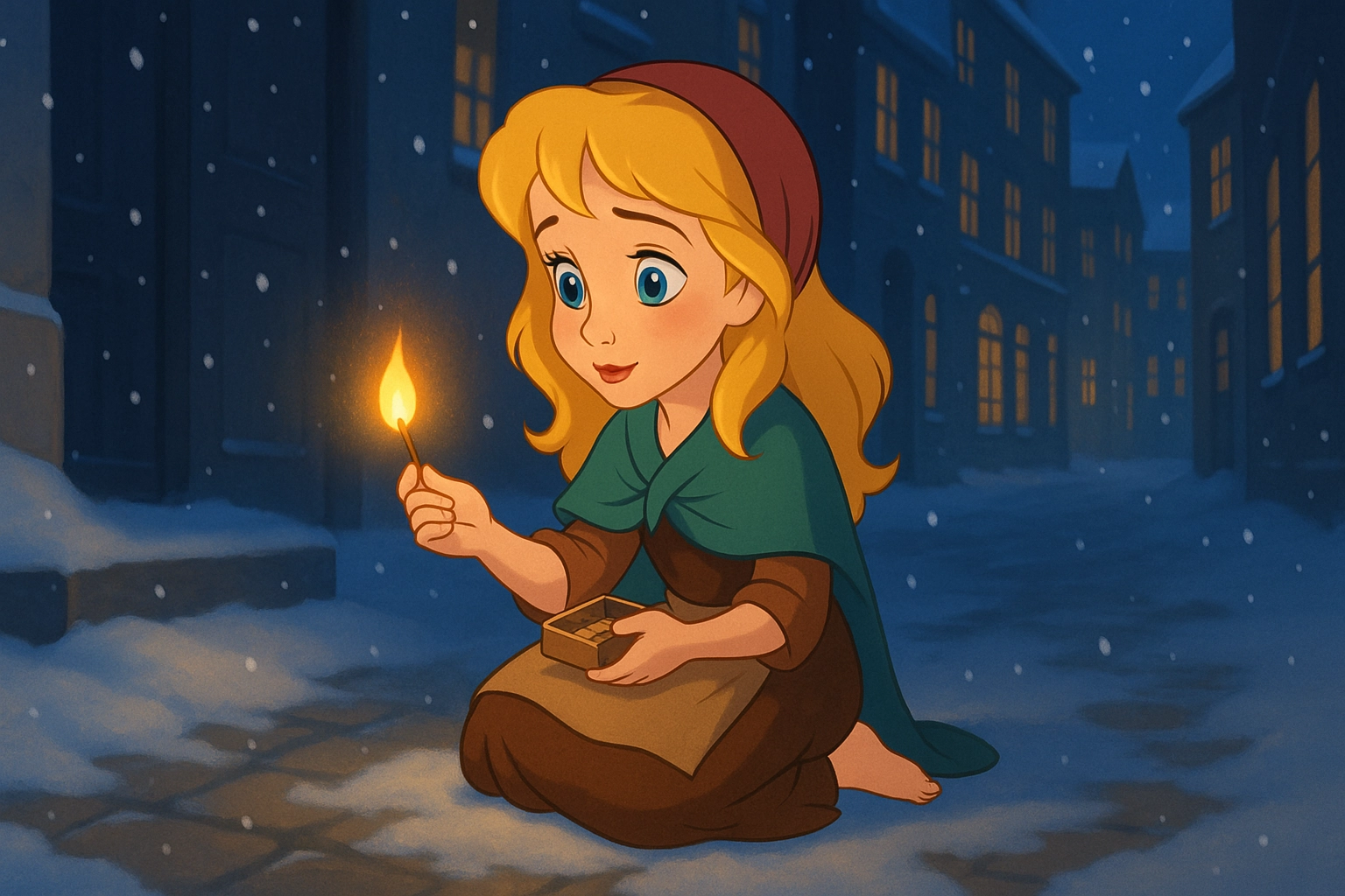 kibritci kız masalı öne çıkan görseli