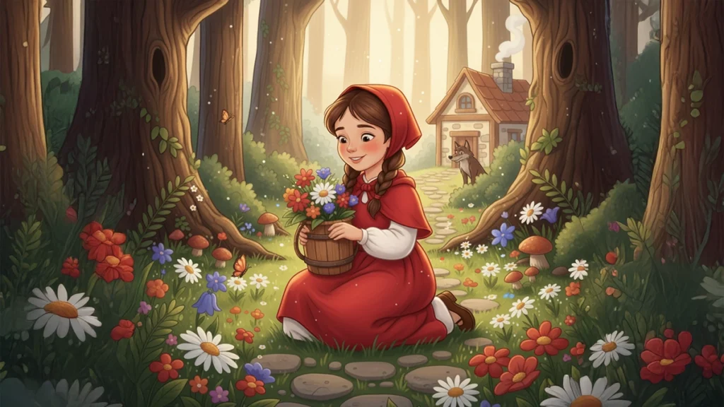 Kırmızı Başlıklı Kız Ormanda