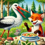 tilki ile leylek masali