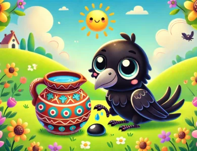 Akıllı Karga ve Su Testisi Masalı