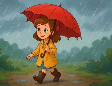 Kırmızı şemsiye masalı öne çıkan görseli