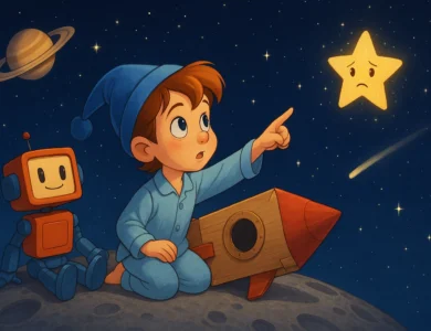 uzayda kaybolan yıldız masalı öne çıkan görseli