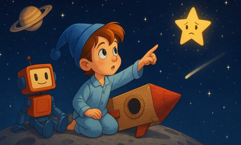 uzayda kaybolan yıldız masalı öne çıkan görseli