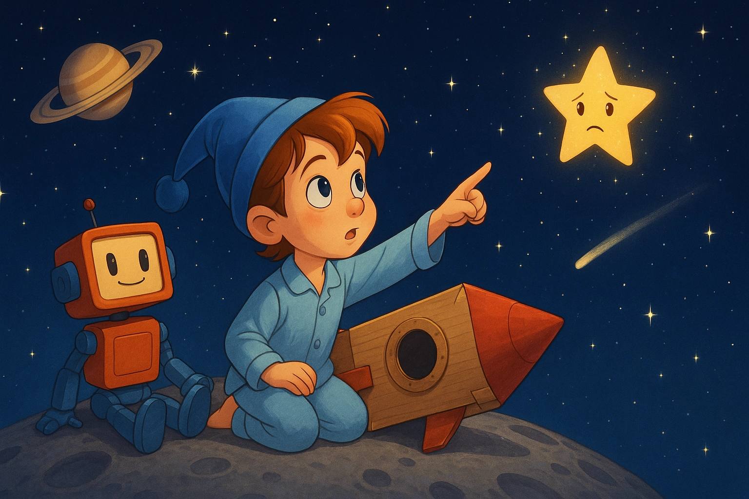 uzayda kaybolan yıldız masalı öne çıkan görseli