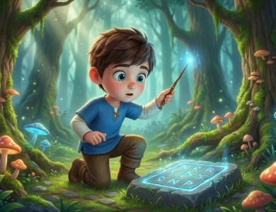 Büyücü çocuk arno masal görseli