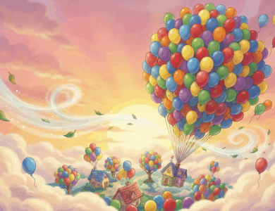 Renkli balonlar ülkesi masalı öne çıkan görseli