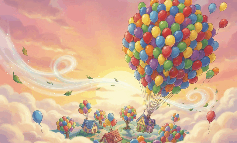Renkli balonlar ülkesi masalı öne çıkan görseli