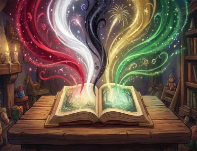 Masallarda renklerin önemini anlatan içerik görseli