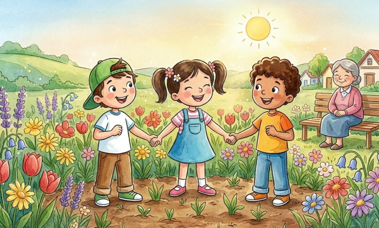 Mutluluk Bahçesi Masal Görseli