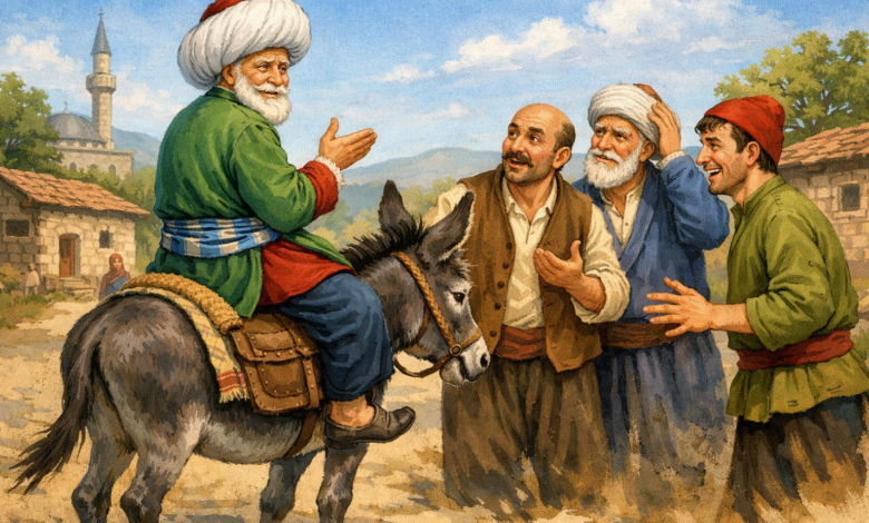 nasreddin hoca essege ters bindi